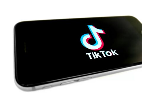 black and white nike smartphone - tiktok