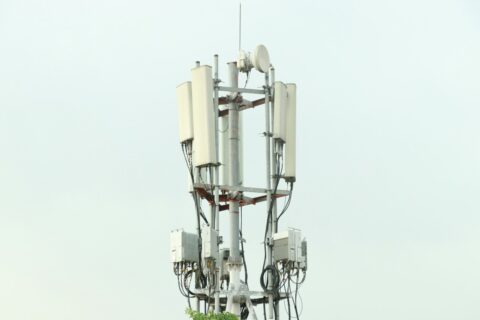 white and silver steel stand