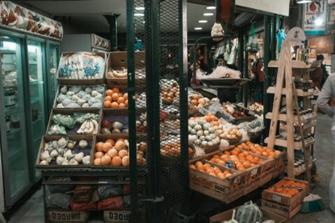 a market with fruits and vegetables - Food Safety for E-commerce