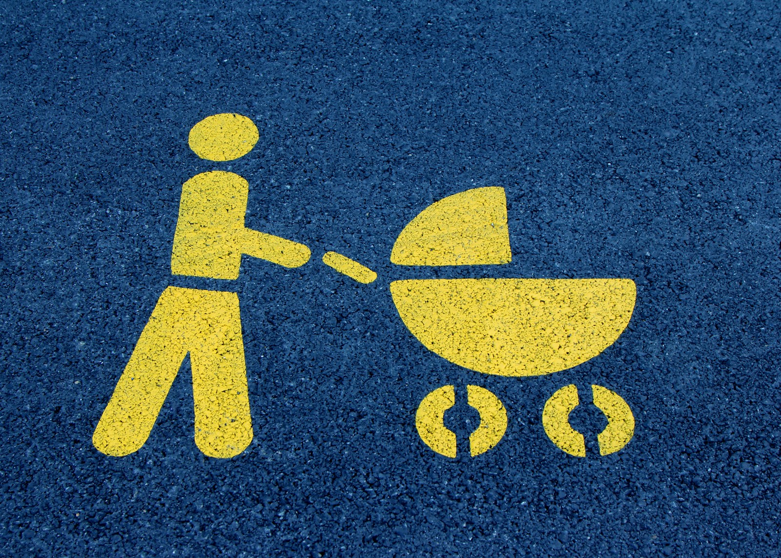 blue and yellow i heart you print textile - Maternity Benefits for Contract Employees